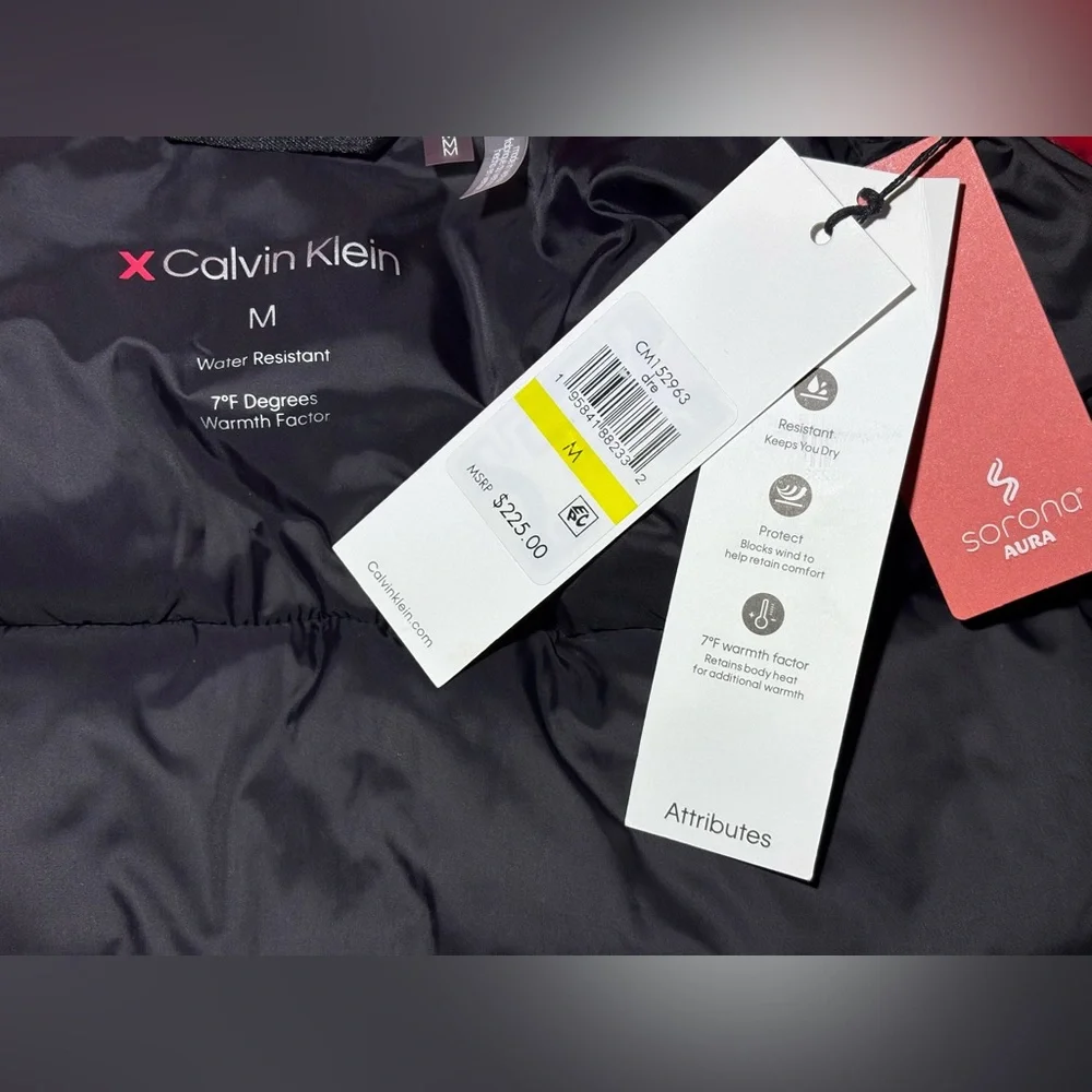 Calvin Klein Men’s Water Resistant Full Zip Snap Front Insulated Puffer Jacket